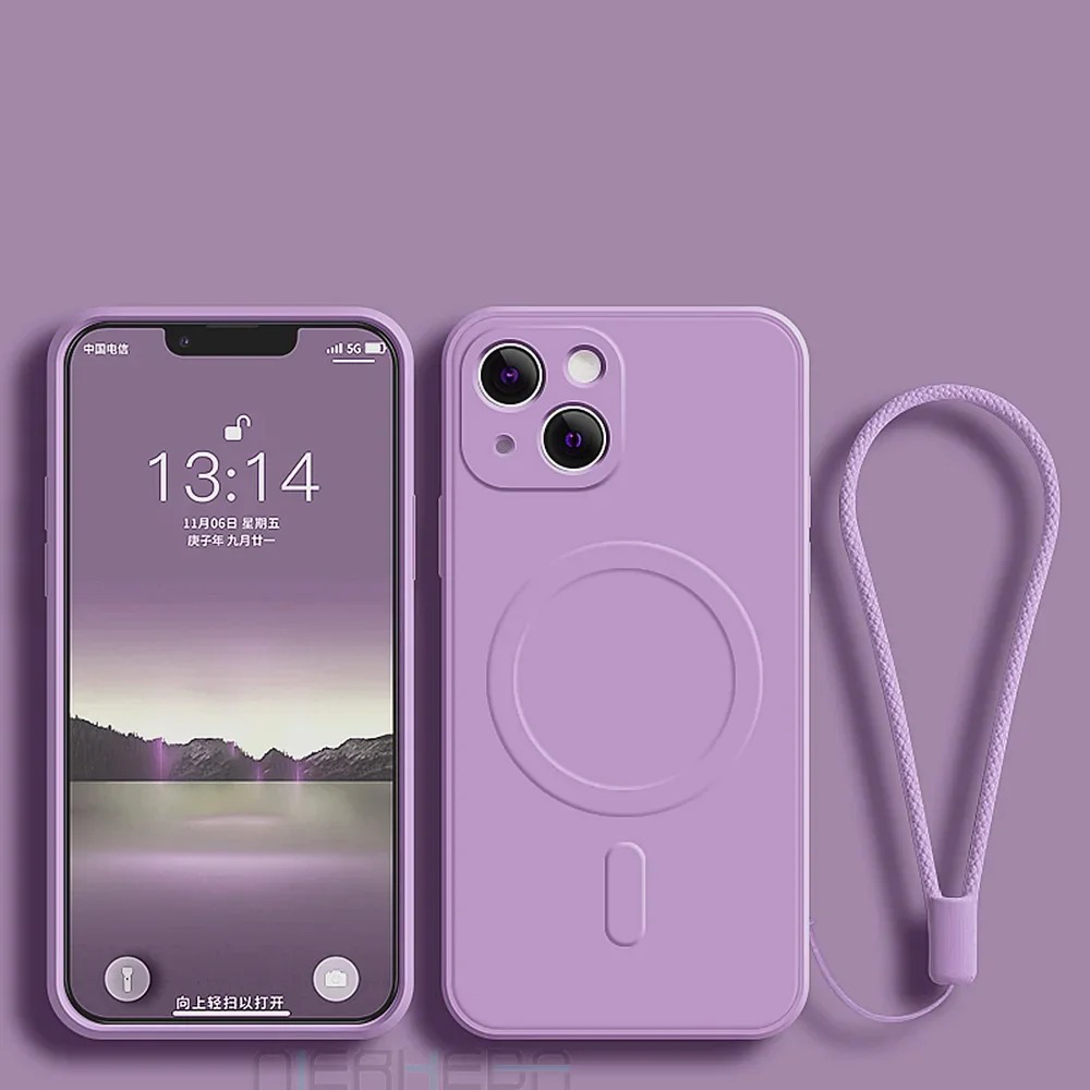 MagSafe Silicone Wrist Phone Case