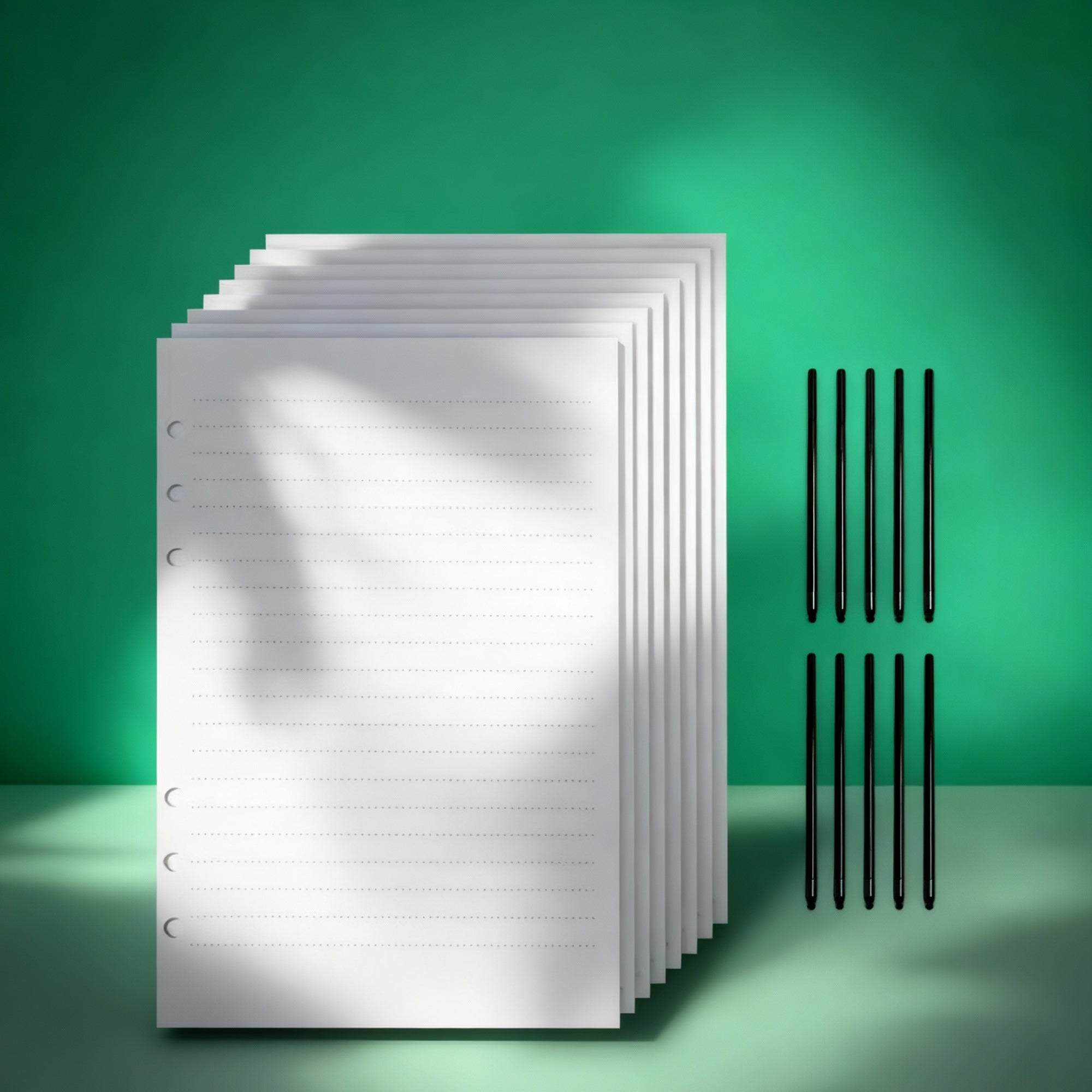 A5 Notizbuchpapier & Stiftminen-Set