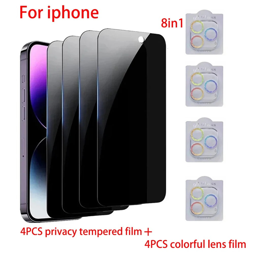 8-in-1 iPhone-Bildschirm- und Linsenschutzset