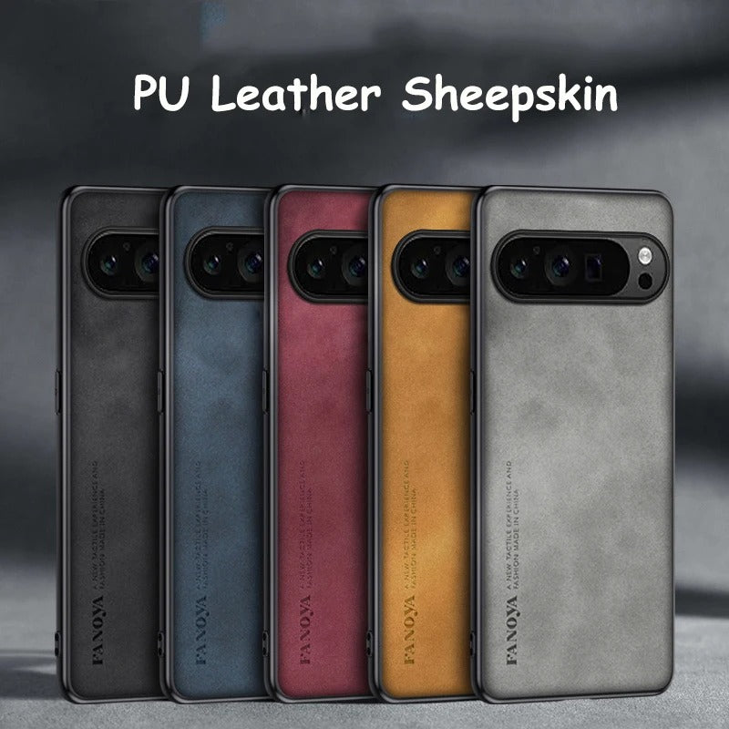 Sheepskin PU Leather Pixel Case