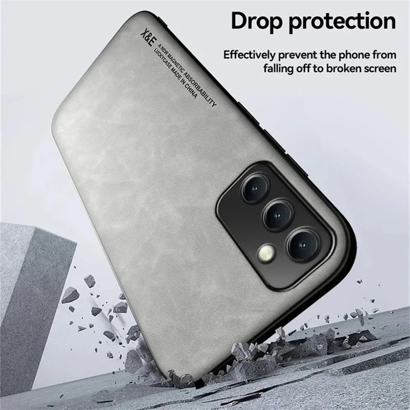 Magnetisches Lederetui aus Schafsleder