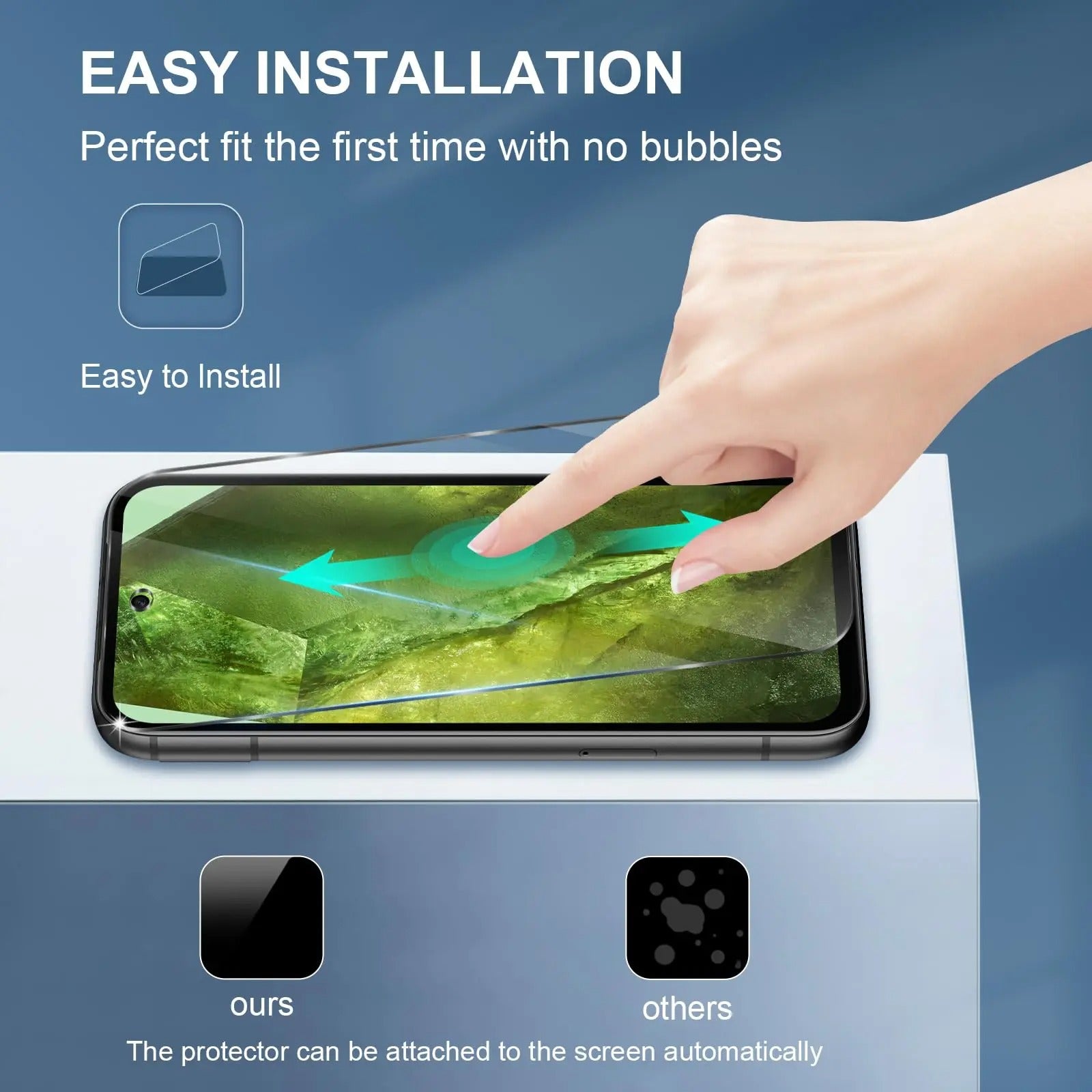 Google Pixel 8a Displayschutzfolie aus gehärtetem Glas