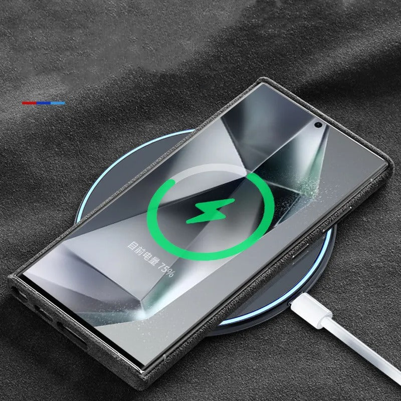 Magnetisches Wildlederetui