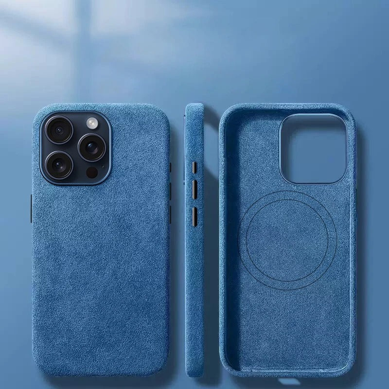 Alcantara-Lederhülle für iPhone Pro Max