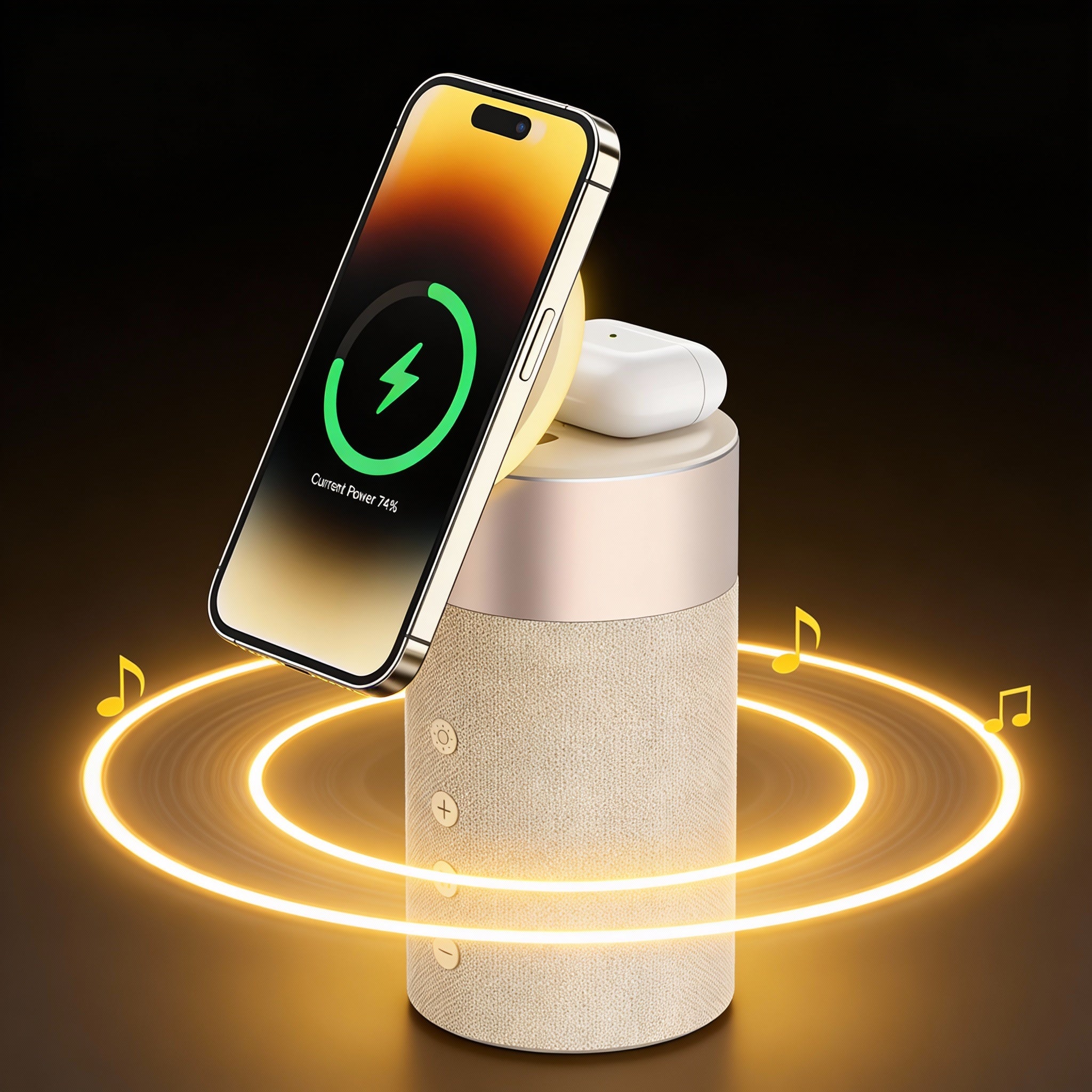 4-in-1 MagSafe-Ladegerät und Lautsprecher