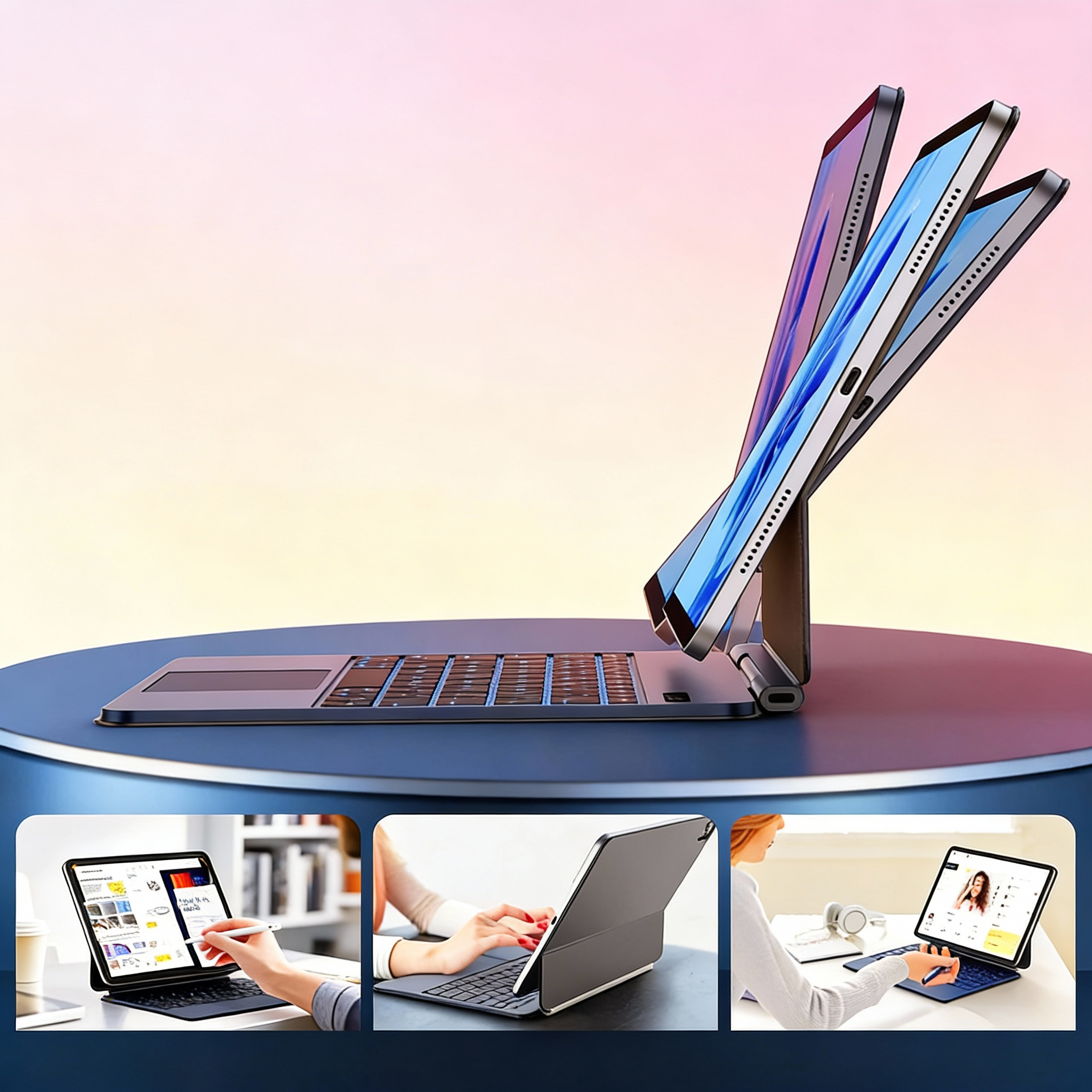 GOOOJODOQ Ultradünne Magic-Tastatur für iPad