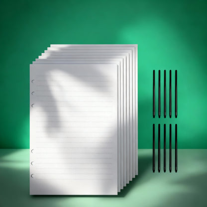 A5 Notebook Paper & Pen Refills Set