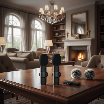 Drahtloses Lavalier-Mini-Mikrofon