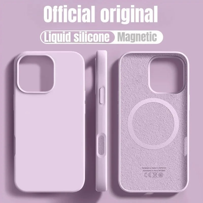 Luxury Liquid Silicone Magnetic Case