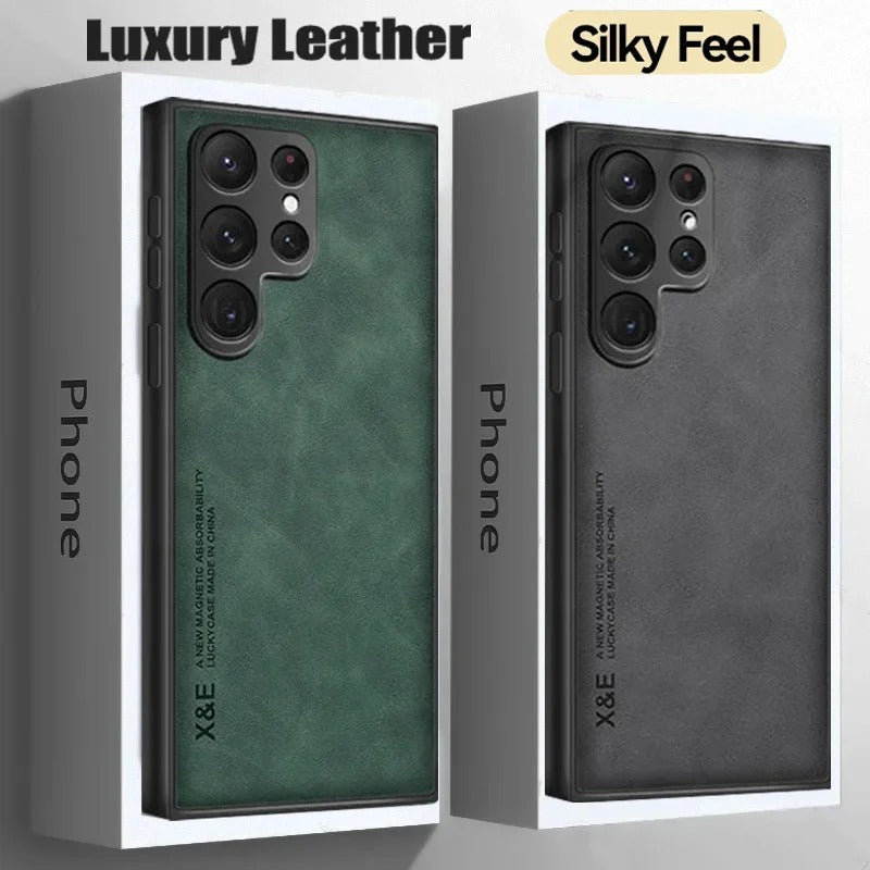 Sheepskin Magnetic Leather Case