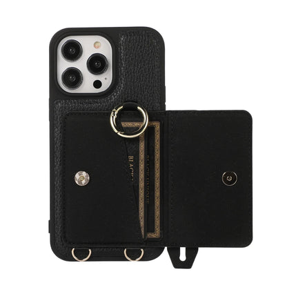 Crossbody-Geldbörse, Handyhülle aus Leder