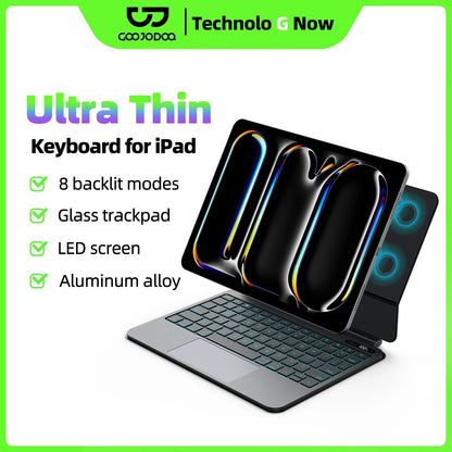 GOOOJODOQ Ultradünne Magic-Tastatur für iPad