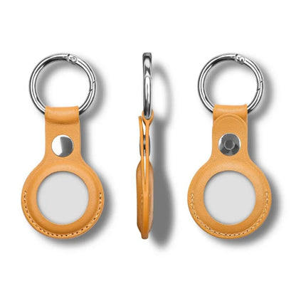 Airtag-Etui aus PU-Leder mit Schlüsselanhänger