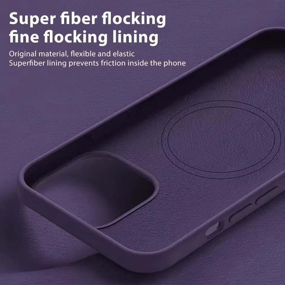 Luxury Liquid Silicone Magnetic Case