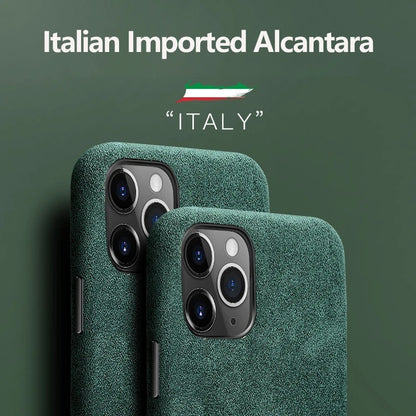 Alcantara-Lederhülle für iPhone Pro Max