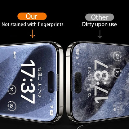 4-teiliger Displayschutz aus gehärtetem Glas für iPhones