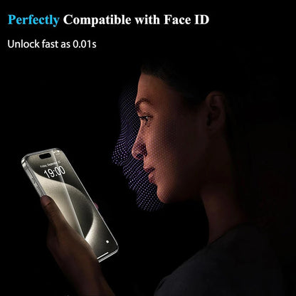 4-teiliger Displayschutz aus gehärtetem Glas für iPhones