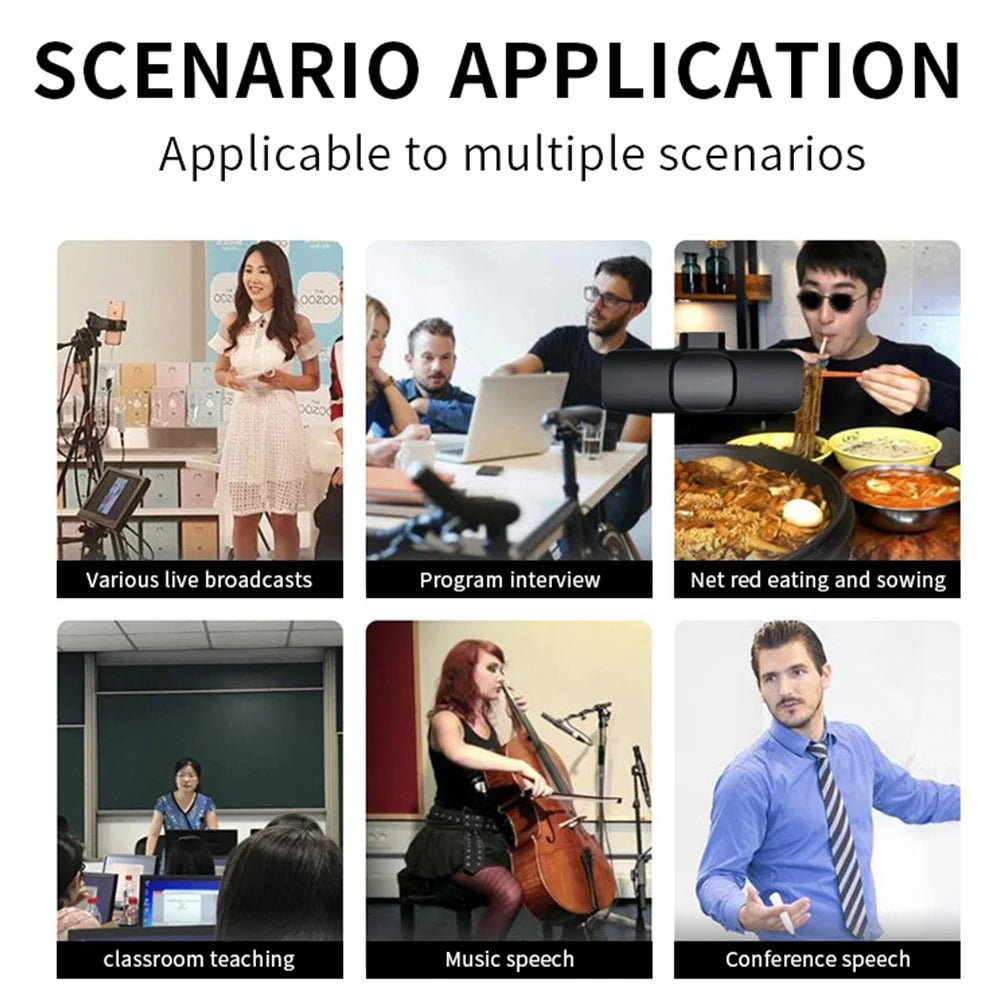 Drahtloses Lavalier-Mini-Mikrofon