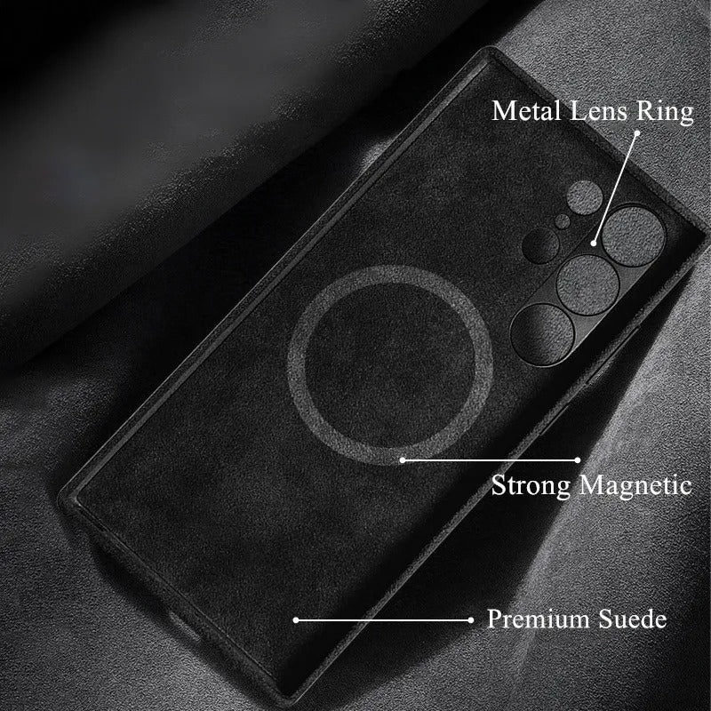 Magnetisches Wildlederetui