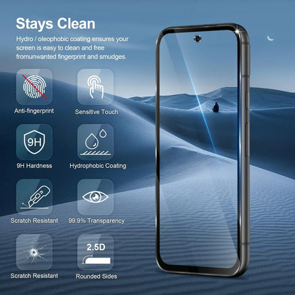 Google Pixel 8a Displayschutzfolie aus gehärtetem Glas