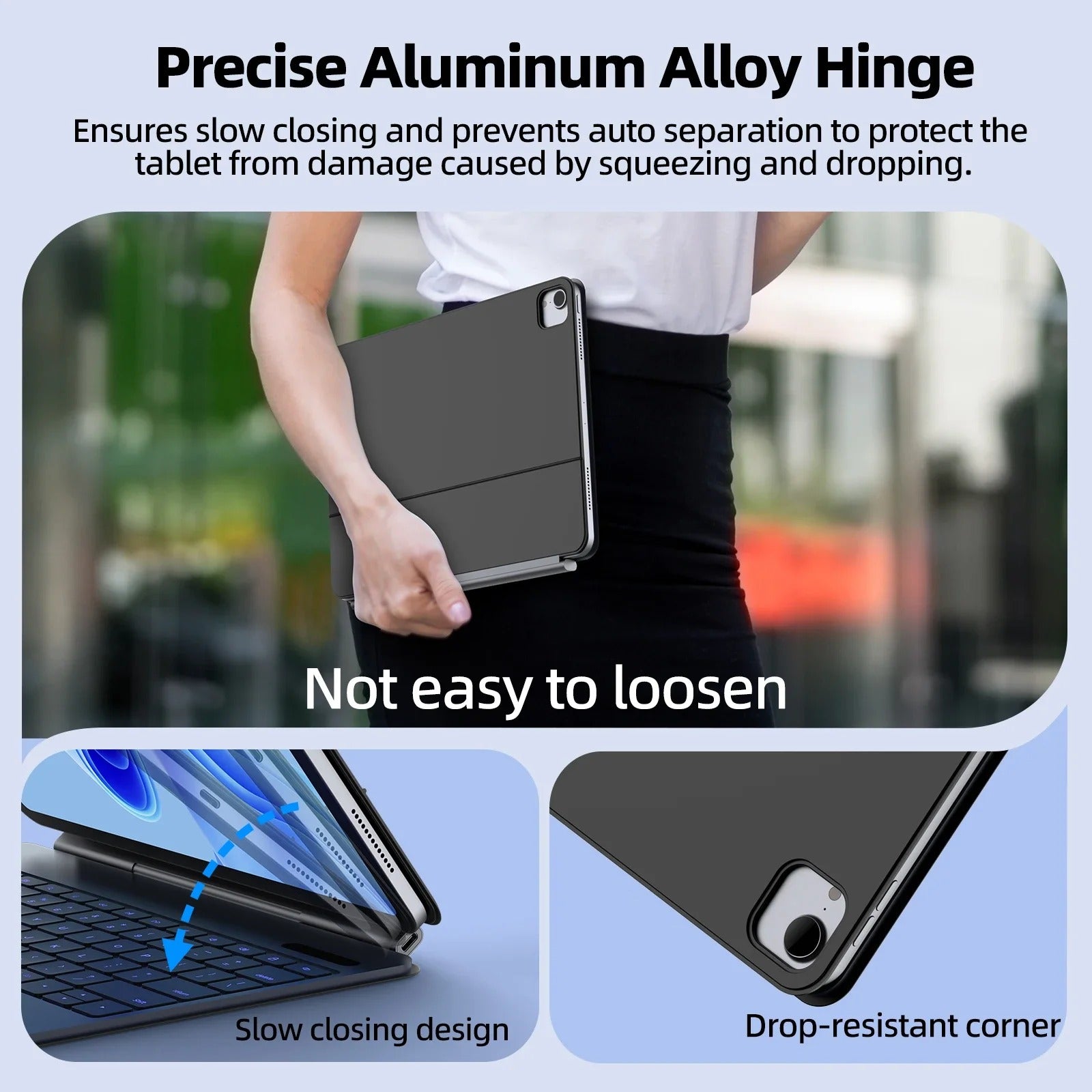 GOOOJODOQ Ultradünne Magic-Tastatur für iPad