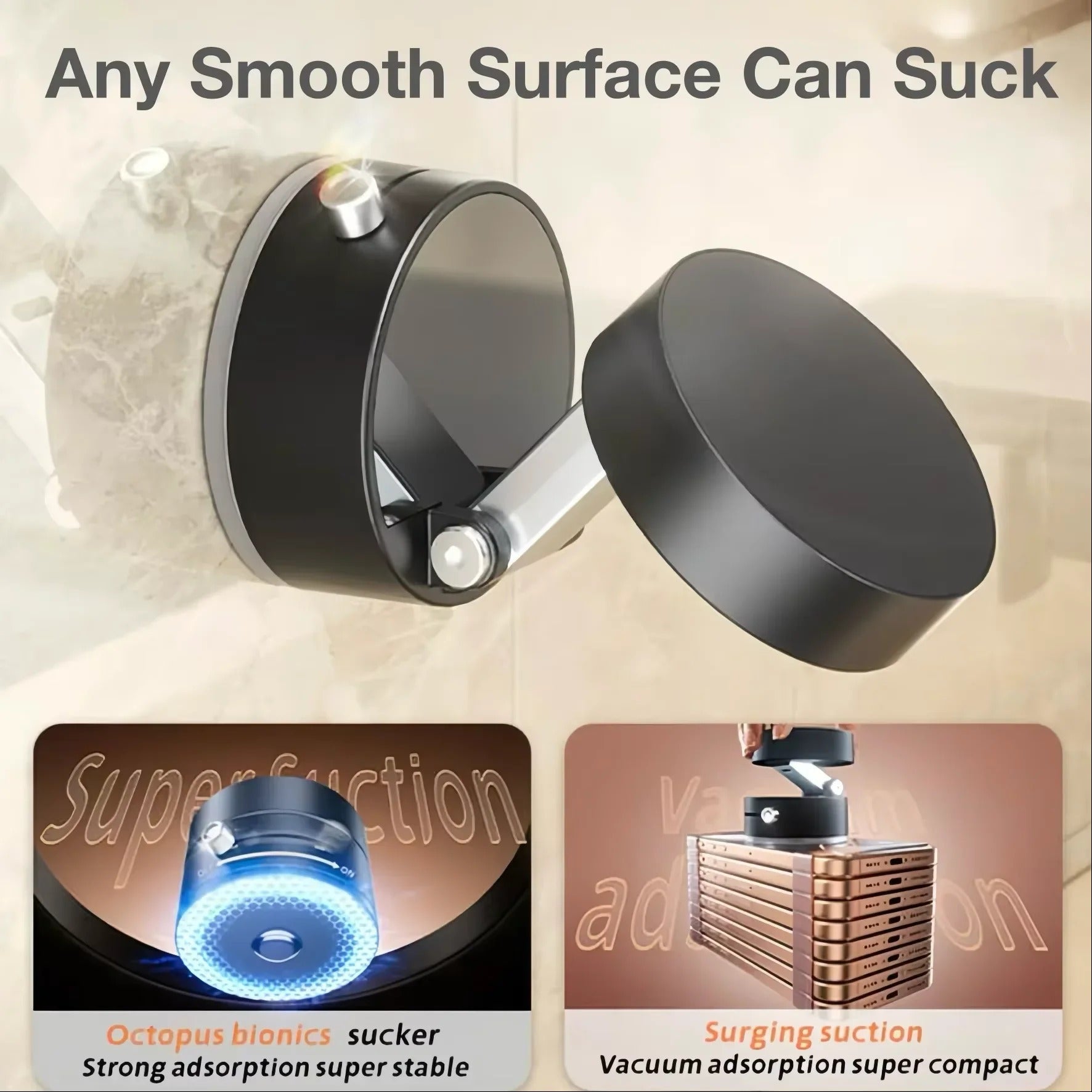 Vacuum Magnetic Foldable Phone Holder