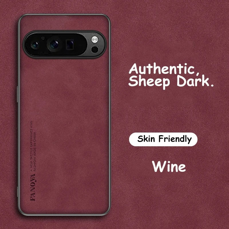 Sheepskin PU Leather Pixel Case