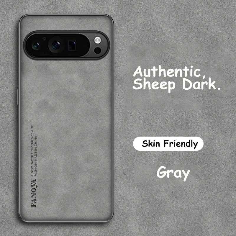 Sheepskin PU Leather Pixel Case