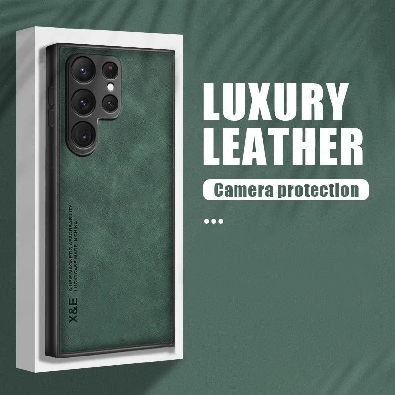 Magnetisches Lederetui aus Schafsleder